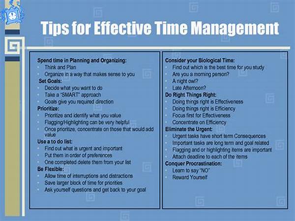 Effective Time Management Approaches