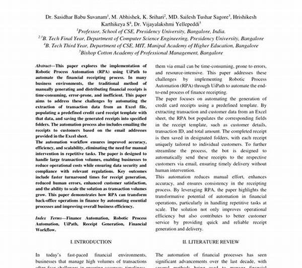 “robotic Process Automation Techniques”