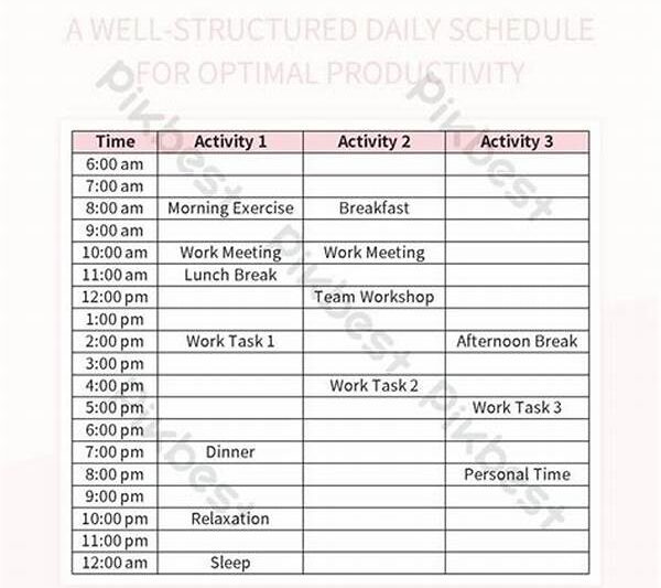 Structured Daily Planning For Models