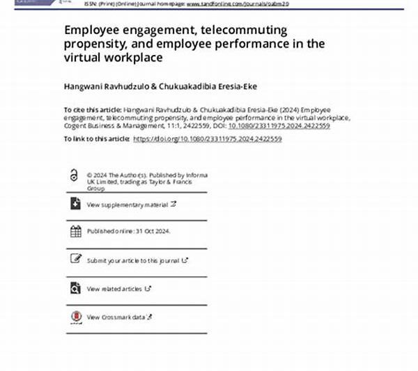 Employee Engagement In Telecommuting